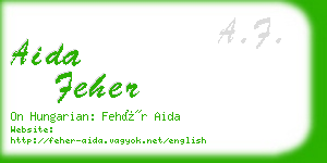 aida feher business card